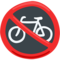 No Bicycles emoji on Messenger